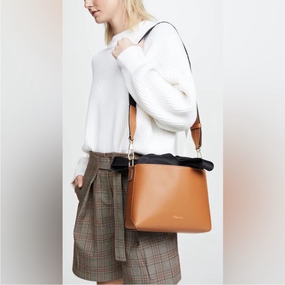 3.1 Phillip Lim Tan and Black Shoulder Bag Minimalist Design